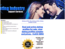 Tablet Screenshot of datingprofilessale.com
